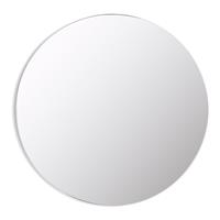 Habitat Black Frameless Round Wall Mirror - 50x50cm