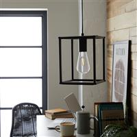 Argos Home Carriage Metal Pendant Light - Matt Black