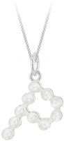 Revere Sterling Silver P Initial Freshwater Pearl Pendant