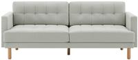 Habitat Newell Fabric 3 Seater Sofa - Light Grey