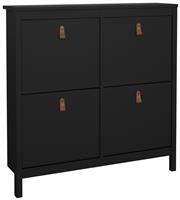 Tvilum Madrid Shoe Storage Cabinet - Black