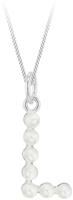 Revere Sterling Silver L Initial Freshwater Pearl Pendant