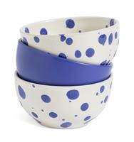 Habitat 60 Jackson Set of 3 Nibble Bowls - Blue