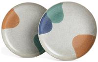 Habitat 60 Recast Set of 4 Stoneware Dinner Plates