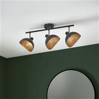 Shore Light Fortuna Steel 3 Light Bar Light - Black