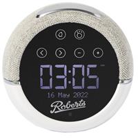 Roberts Zen Plus Dab+ Digital Alarm Clock Radio - White