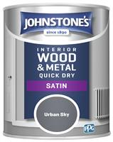 Johnstone's Quick Dry Satin Paint 750ML - Urban Sky