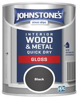 Johnstone's Quick Dry Gloss Paint 750ML - Black
