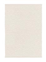 Argos Home Geo Diamond Cotton Flatweave Rug- 80x110cm- Ivory