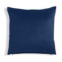 Habitat Velvet Cushion - Navy - 43x43cm