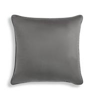 Habitat Velvet Cushion - Grey - 55x55cm