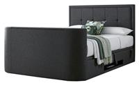 Smart TV Bed Verona Kingsize TV Bed Frame - Grey