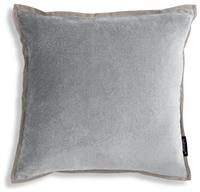 Habitat Cotton Velvet Cushion - Silver- 43x43cm