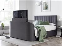 Smart TV Bed Sheldon Double Ottoman TV Bed Frame - Grey