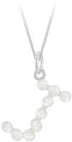 Revere Sterling Silver J Initial Freshwater Pearl Pendant