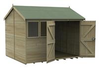 Forest Timberdale Double Door Reverse Apex Shed - 10 x 8ft