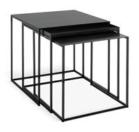 Habitat Loft Living Nest of 3 Tables - Black