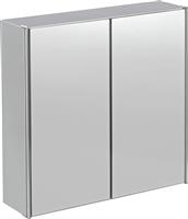 Argos Home Stainless Steel 2 Door Mirrored Cabinet