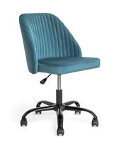 Habitat Nori Velvet Office Chair - Blue