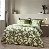 Hoem Frond Olive Green Bedding Set - King size