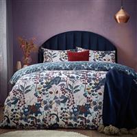 Furn Midnight Panther Blue Bedding Set - Double