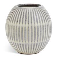 Habitat Carved Ceramic Bud Vase