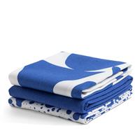 Habitat 60 Maubec Pack of 3 Tea Towels - Blue