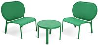 Habitat May 2 Seater Metal Garden Bistro Set - Green