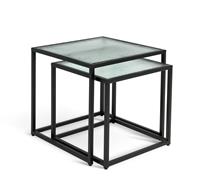 Habitat Morillo Nest of 2 Tables - Black