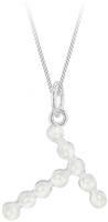 Revere Sterling Silver T Initial Freshwater Pearl Pendant