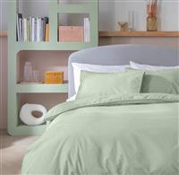 Habitat Cotton Textured Print Sage Bedding Set - Double