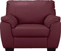 Argos Home Milano Leather Armchair - Burgundy