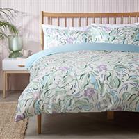 Habitat Cotton Painterly Leaf Floral Bedding Set - Double