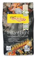 Bar-Be-Quick Instant Light Charcoal 6kg - Pack of 6