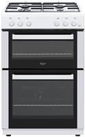 Bush CTFS60TWNGCW 60cm Twin Cavity Gas Cooker - White