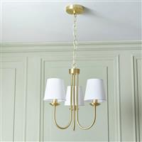 Shore Light Didcot Metal 3 Light Pendant Light - Gold