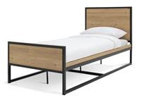 Habitat Loft Living Single Wooden Bed Frame - Oak