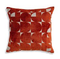 Habitat Jaquard Effect Cushion - Orange - 43x43cm