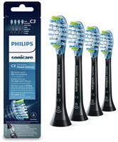 Philips Sonicare Premium Plaque Brush Heads Black 4 Pack