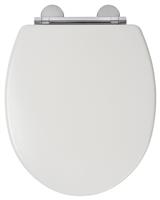 Croydex Lugano Moulded Wood Toilet Seat - White