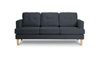 Habitat Joshua Fabric 3 Seater Sofa - Charcoal