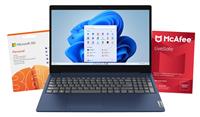 Lenovo IdeaPad 3i 15.6in i5 8GB 512GB Laptop Bundle - Blue