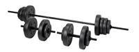 Opti Vinyl Barbell and Dumbbell Weight Set - 50kg