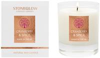 Stoneglow Candles Medium Boxed Candle - Cranberry & Spice