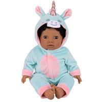 Tiny Treasures Baby Doll Unicorn All In One Outfit