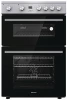 Hisense HDE3211BXUK 60cm Double Oven Electric Cooker-S/Steel