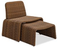 Habitat Kelham Rattan Effect Garden Chair - Brown