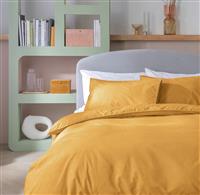 Habitat Cotton Printed Textured Mustard Bedding Set - Single