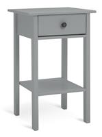 Habitat Minato 1 Drawer Bedside Table - Grey