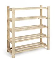 Argos Home Karee 5 Shelf Shoe Storage Rack - Pine